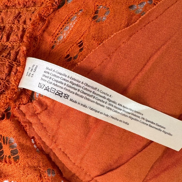 Free People Orange Lace Bralette - Picture 6 of 7